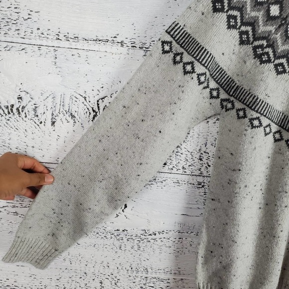 Original Weatherproof Vintage Light Grey Fairisle Sweater - Picture 3 of 10